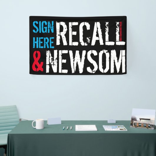 NEWSOMを今すぐ呼び出すバナー 横断幕 (トレードショー)