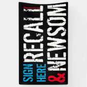 NEWSOMを今すぐ呼び出すバナー 横断幕 (縦)