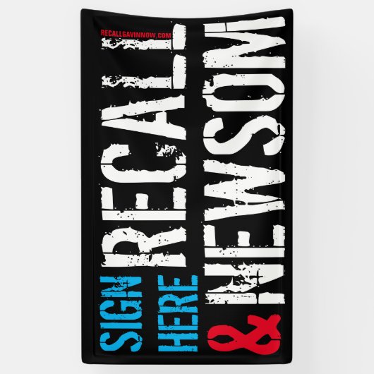 NEWSOMを今すぐ呼び出すバナー 横断幕 (縦)