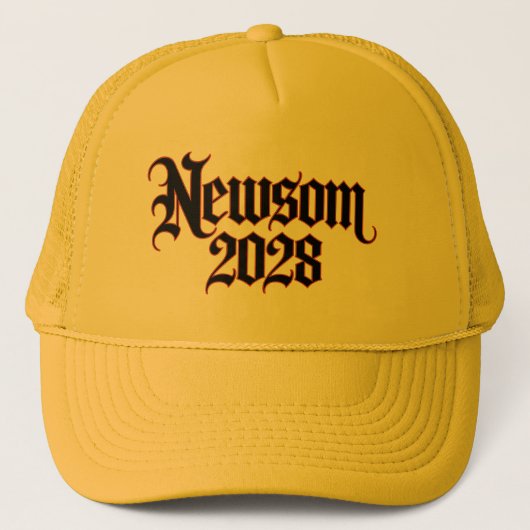 Newsom 2028ゴシック様式のトラック帽 キャップ (正面)