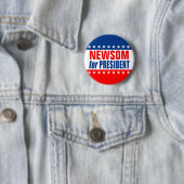 "NEWSOM for PRESIDENT" Button 缶バッジ (インサイチュ)