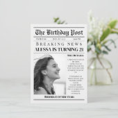 NEWSPAPER BIRTHDAY 招待状 (スタンド正面)