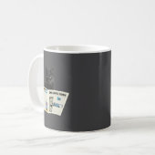 Newspaper Breaking News Black Cat Au Journal コーヒーマグカップ (正面左)