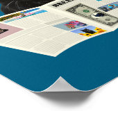 Newspaper Breaking News Black Cat Au Journal _1  ポスター (角)