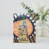 Newspaper delivery collage ポストカード (スタンド正面)