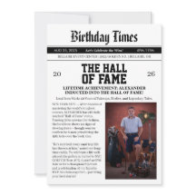 Newspaper Golf 50th Birthday