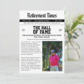 Newspaper Golf Retirement Party 招待状 (スタンド正面)