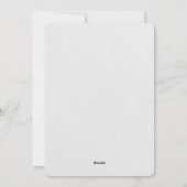 Newspaper Newlywed Black & White Photo Christmas シーズンカード (裏面)