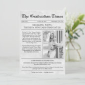 Newspaper Photo Graduation 案内状 (スタンド正面)