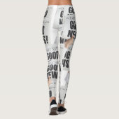 Newspaper Print Leggings レギンス (裏面)