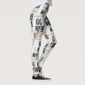 Newspaper Print Leggings レギンス (右)