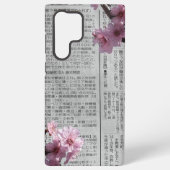 Newspaper Sakura Samsung Case Galaxyケース (裏面)