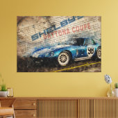 Newspaper Shelby Daytona Coupe 2 キャンバスプリント (インサイチュ (リビング))