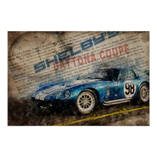 Newspaper Shelby Daytona Coupe 2 ポスター (正面)