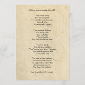 Newspaper Style Doctor Retirement Card | Custom 招待状 (裏面)