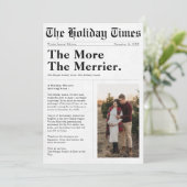 Newspaper Style | The More The Merrier Pregnancy 案内状 (スタンド正面)