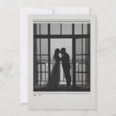 Newspaper-Style Wedding Invitation 招待状 (裏面)