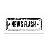 Newspaper Themed Distressed News Flash ラバースタンプ (インプリント)