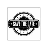 Newspaper Themed Distressed Save the date! ラバースタンプ (インプリント)