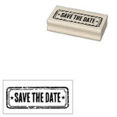 Newspaper Themed Distressed Save the date! ラバースタンプ (押印)
