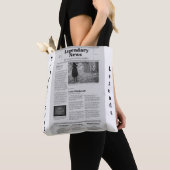 Newspaper Tote トートバッグ (クローズアップ)