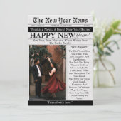 Newspaper Unique Fun Photo 2026 Happy New Year  シーズンカード (スタンド正面)