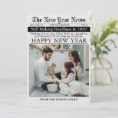 Newspaper Unique Fun What A Year New Year 2026 シーズンカード (スタンド正面)