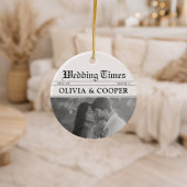 Newspaper Wedding セラミックオーナメント