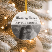 Newspaper Wedding セラミックオーナメント