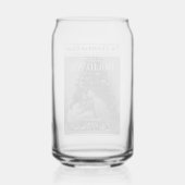 Newspaper What A Year Black White Photo Christmas ガラス缶 (正面)