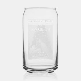 Newspaper What A Year Black White Photo Christmas ガラス缶