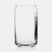 Newspaper What A Year Black White Photo Christmas ガラス缶 (左)