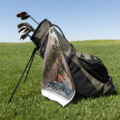 Newspaper What A Year Black White Photo Christmas ゴルフタオル (グリーン)