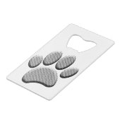 Newsprintハーフトーンカートンドッグポープリント クレジットカード栓抜き (正面アングル)