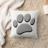 Newsprintハーフトーン漫画の犬のポープリント クッション (ブランケット)