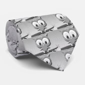 Newsprint Owl In Black And White ネクタイ (ロール)