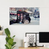 NEWSSTAND atブロードウェイと75通り- NEW YORK ポスター (ホームオフィス)