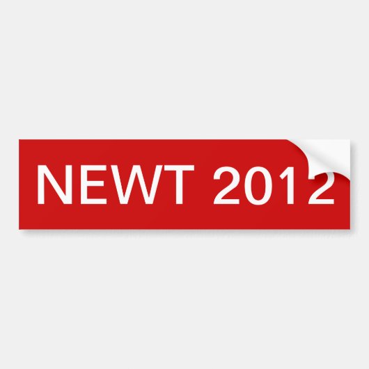 Newt 2012 バンパーステッカー (正面)