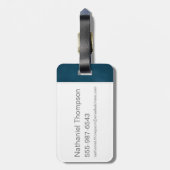 NEWT SCAMANDER™および会社アールヌーボー・フレーム ラゲッジタグ (裏面縦)