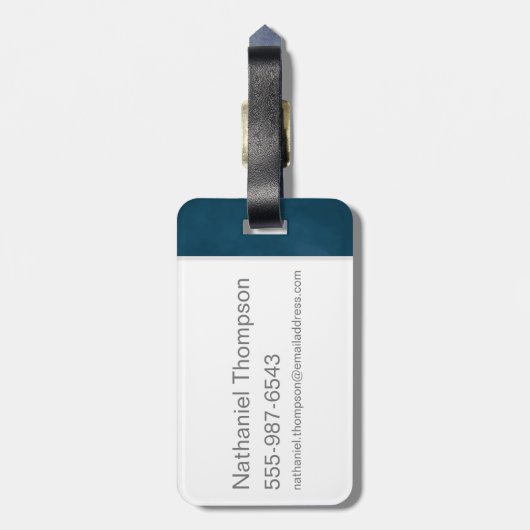 NEWT SCAMANDER™および会社アールヌーボー・フレーム ラゲッジタグ (裏面縦)