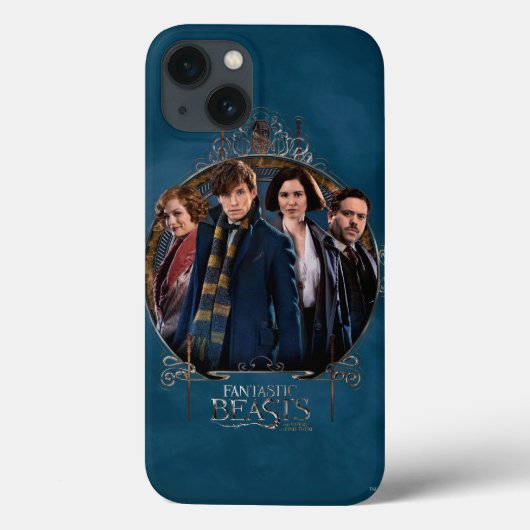 NEWT SCAMANDER™および会社アールヌーボー・フレーム Case-Mate iPhoneケース (裏面)