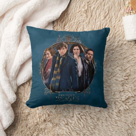 NEWT SCAMANDER™と会社のアールヌーボー・フレーム クッション (ブランケット)