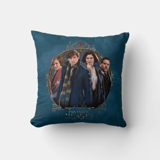 NEWT SCAMANDER™と会社のアールヌーボー・フレーム クッション (正面)