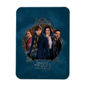 NEWT SCAMANDER™と会社のアールヌーボー・フレーム マグネット (縦)