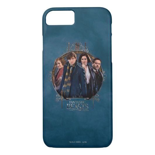 NEWT SCAMANDER™と会社のアールヌーボー・フレーム Case-Mate iPhoneケース (裏面)