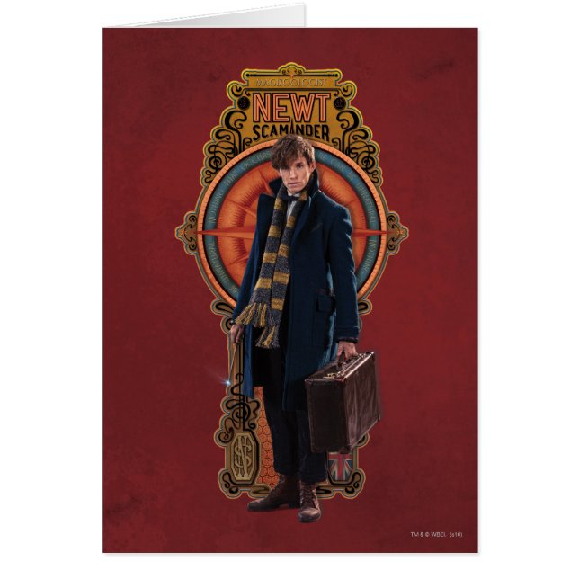 NEWT SCAMANDER™スタンディングアールヌーボーパネル (正面)