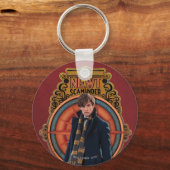 NEWT SCAMANDER™スタンディングアールヌーボーパネル キーホルダー (正面)