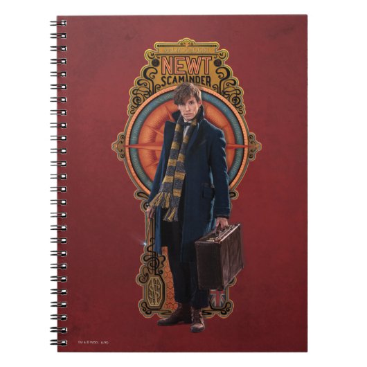 NEWT SCAMANDER™スタンディングアールヌーボーパネル ノートブック (正面)