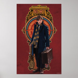 NEWT SCAMANDER™スタンディングアールヌーボーパネル ポスター