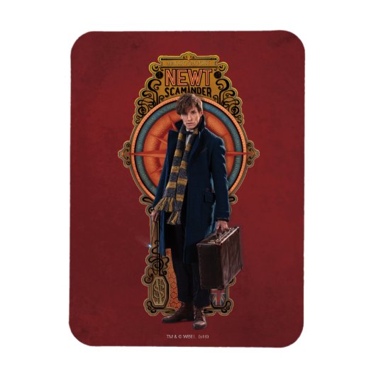 NEWT SCAMANDER™スタンディングアールヌーボーパネル マグネット (縦)